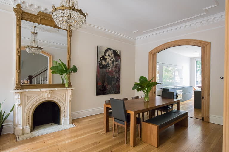 Bill Penner Fort Greene townhouse dining room