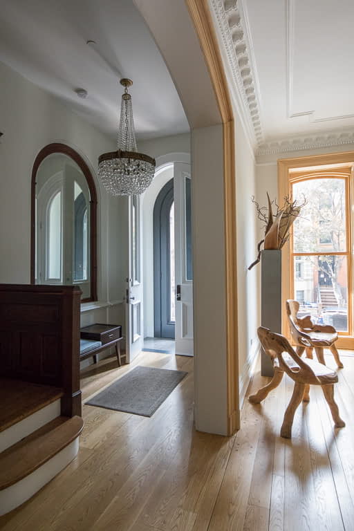 Bill Penner Fort Greene townhouse entry foyer