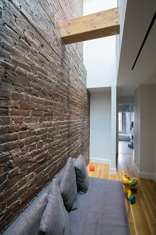 Bill Penner Fort Greene townhouse multistory lightwell detail